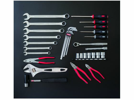 【お取り寄せ】TONE シャッター付サービスボード 工具一式のみ CS410C 工具セット 作業工具 作業用品 工具