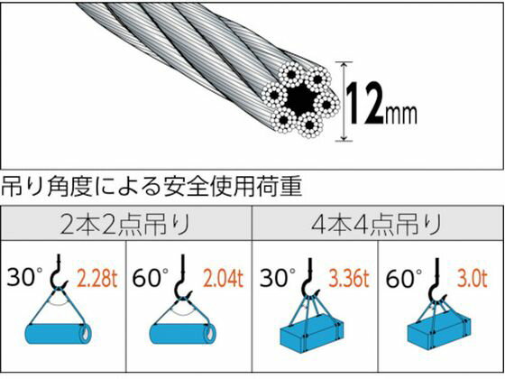 �ڤ����󤻡�TRUSCO �̳ݤ��磻�䡼������ ��� 12mm��2.5m TWD-12S2.5 �磻�䡼 ����� �߶� �Х�󥵡� ʪή ���
