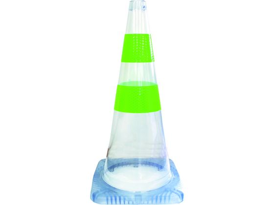 【お取り寄せ】グリーンクロス まる見えコーン 緑反射 1105230101 安全標識 ステッカー 現場 安全 作業