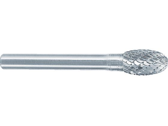 【お取り寄せ】スーパー スーパー超硬バー ロングシャンク径6mm(卵型)ダブルカット 刃径:6.0 SB6C01L 超硬バー 研削研磨用品 作業用品 工具
