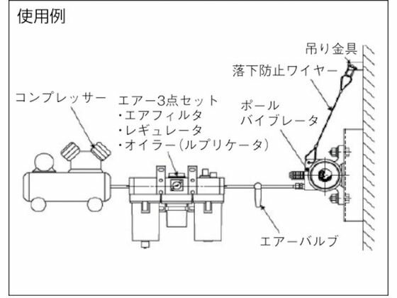【お取り寄せ】エクセン/空気式ポールバイブレータUH13A/UH13A
