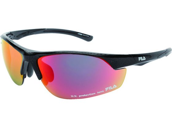 【お取り寄せ】FILA サングラス SF4004J-ブラック SF4004J-COL.10 メガネ ゴーグル 防災面 安全保護具 ..
