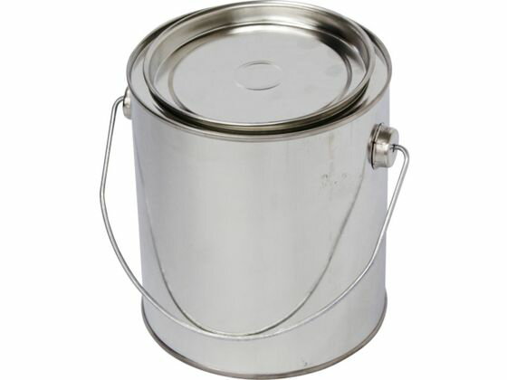 【お取り寄せ】KOWA 空缶無地1L手付シングル 11077 容器 ひしゃく 塗装 養生 内装 土木 建築資材