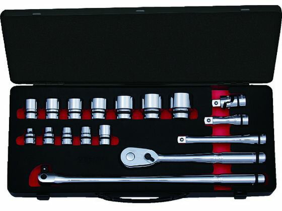 Socket Wrench - 【お取り寄せ】ネプロス 12.7sq.ソケットレンチセット[17点](ケース付き) NTB417AZ ソケット ソケットレンチ 作業用品 工具