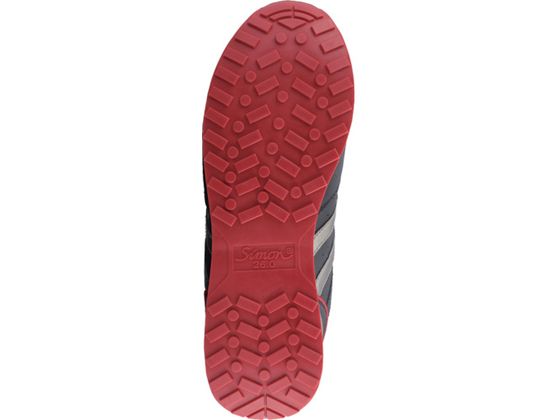 【お取り寄せ】シモン 耐滑プロテクティブスニーカー NS811 26.5cm ブラック／レッド 安全靴 作業靴 スニーカータイプ 安全保護具 作業