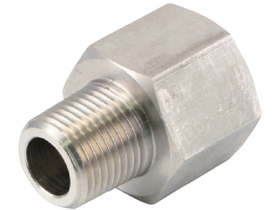【お取り寄せ】ASOH ステンレス製 変換内外ソケット 外UNF1／4-28×内PT1／8 NF-8281 継手 アダプター 配管材