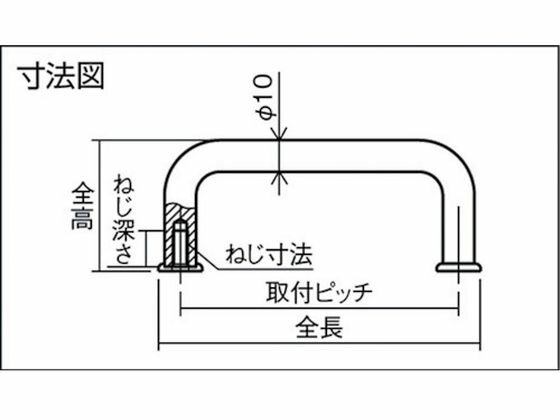 【お取り寄せ】Rohde ラウンドアルミハンドル 120×41 ナチュラル RD1-120N 扉 外装部品 機構部品 メカニカル部品 作業用品 工具