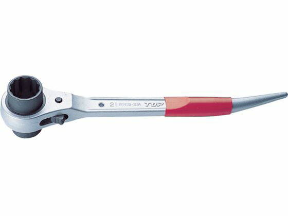Wrenches - 【お取り寄せ】TOP アルミショートラチェットレンチ 19×24mm RM-19X24A ラチェットレンチ レンチ スパナ プーラー 作業用品 工具
