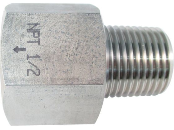 【お取り寄せ】ASOH ステンレス製 変換内外ソケット 外PT1／2×内NPT1／2 NF-8344 継手 アダプター 配管材