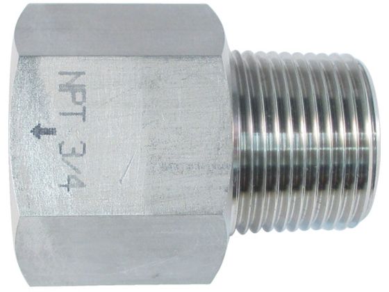 【お取り寄せ】ASOH ステンレス製 変換内外ソケット 外PT3／4×内NPT3／4 NF-8366 継手 アダプター 配管材