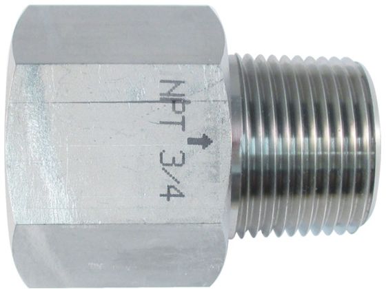 【お取り寄せ】ASOH ステンレス製 変換内外ソケット 外NPT3／4×内PT3／4 NF-8466 継手 アダプター 配管材