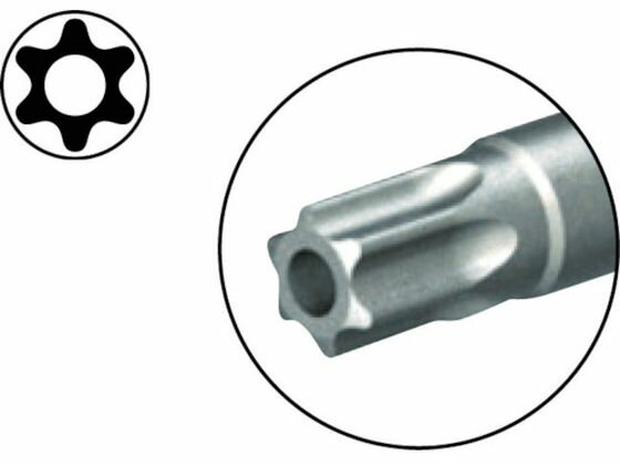 【お取り寄せ】TRUSCO ヘクスローブビット穴付MG付 T30×65H THB-T30-65 片頭ビット ドライバービット 作業用品 工具