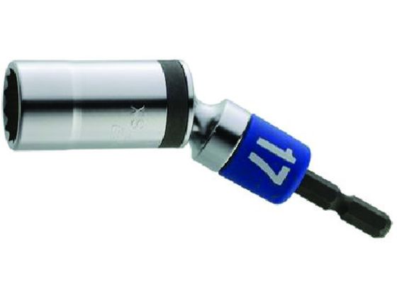 【商品説明】●パワーが強い電動工具機種（14．4V・18V）に。建築・土木工事や足場等の組立・解体作業に。吊り足場設置時に。●12角タイプです。●首振り角度30°コーナー等の狭い場所でも楽に作業ができます。●軸折れに強くねじれ応力を緩和します。●ソケット部長さは45mmで作業効率が向上します。【仕様】●型番：EUS-17SX●軸寸法（mm）：6．35●全長（mm）：107●対辺寸法（mm）：17●外径（mm）：23．5●ナット受部深さ（mm）：25●18Vインパクト対応●12角サーフェイスタイプ●クロムモリブデン鋼（SCM435）【備考】※メーカーの都合により、パッケージ・仕様等は予告なく変更になる場合がございます。【検索用キーワード】TOPアルファユニバーサル鳶・足場クランプ用　TOPアルファユニバーサルトビ・アシバクランプヨウ　TOPレンチ　EUS17SX　手作業工具　ソケットレンチ　ソケットビット　ソケットビット電動工具用　4975180227706　4940342　TOP　アルファユニバーサル鳶・足場クランプ用　EUS−17SX　X704DT