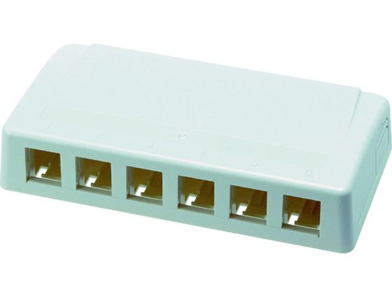 【お取り寄せ】コーニング 6ポート露出型アウトレット VOL-SMB-6TJ モジュラーケーブル PC用ケーブル ..