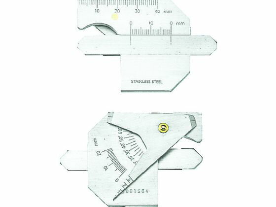 【お取り寄せ】TRUSCO 溶接ゲージ 寸法測定精度±0.4 TWG-1 溶接測定器 溶接 潤滑 接着 補修