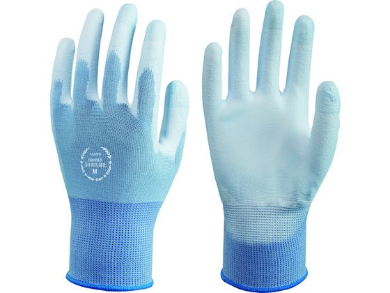 【お取り寄せ】トワロン ウレタン背抜手袋 快適背抜3本指先強化M 3双 858-M 背抜き手袋 軍手 作業用手袋