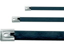 【お取り寄せ】パンドウイット MLTタイプ フルコーティングステンレススチールバンド SUS316 黒 幅16.1mm 長さ754mm 50本入り MLTFC8...