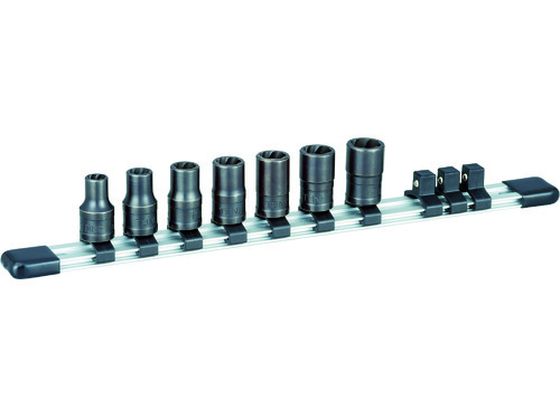 【お取り寄せ】TONE トルネードソケットセット(ホルダー付) 7pcs HTR307 ソケット ソケットレンチ 作業用品 工具