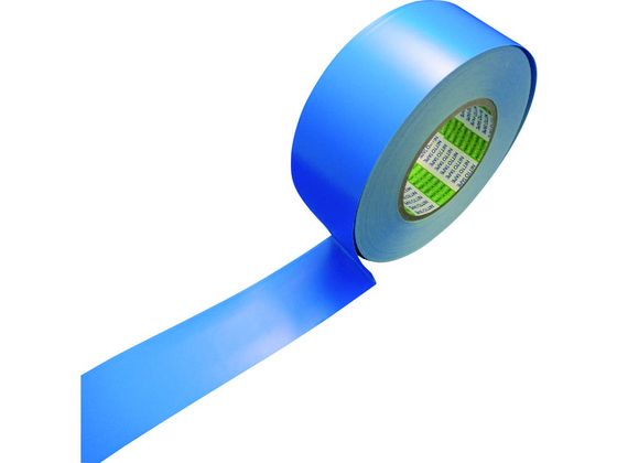 【商品説明】●面にもよくなじむ特殊な粘着剤を使用しています。●接着力が強力で、汚れにくく、耐摩耗性・耐久性に優れたタイプです。●幅のみ別作品製作が可能です。【仕様】●型番：E-A50B●色：ブルー　●幅（mm）：50　●厚さ（mm）：0．16　●長さ（m）：50●粘着力：12N／10mm　●引張強度：50N／10mm　●切断にはカッターが必要●基材：ポリオレフィン系　●粘着剤：ゴム系（無溶剤）【備考】※メーカーの都合により、パッケージ・仕様等は予告なく変更になる場合がございます。【検索用キーワード】日東エルマテラインテープE‐A（BC）0．16mm×50mm×50m青　ニットウエルマテラインテープE−A（BC）0．16MMX50MMX50Mアオ　日東エルマテテープ　EA50B　梱包用品　テープ用品　ラインテープ　4953871219544　2083468　日東エルマテ　ラインテープE‐A（BC）　0．16mm×50mm×50m　青　E−A50B　X943EJ屋内用。工場、駐車場、病院などの構内区画ライン標示。
