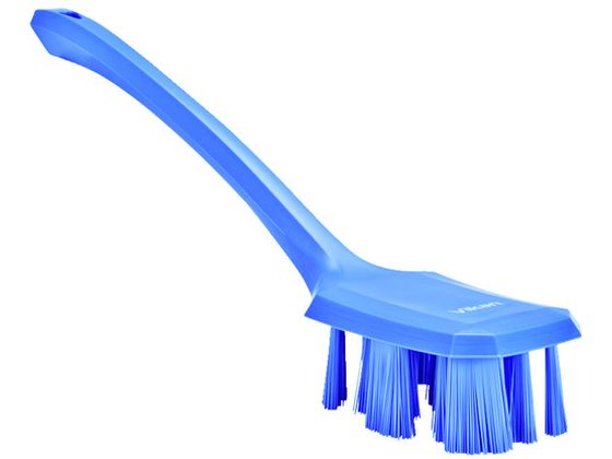 【商品説明】●手の届きにくい洗浄箇所に適したハードタイプのロングハンドルブラシです。【仕様】●型番：41968●色：パープル　●厚さ（mm）：50　●縦（mm）：390　●横（mm）：70　●線径（mm）：0．5　●耐熱温度（℃）：121℃　●毛質：ハード　●毛丈（mm）：38●線径：0．5mm●ボディー部：ポリプロピレン（PP）　●フィラメント：ポリエステル●ブラシの毛を機械や道具類に挟まないよう注意してください。【備考】※メーカーの都合により、パッケージ・仕様等は予告なく変更になる場合がございます。【検索用キーワード】VikanUSTロングハンドルブラシ4196パープル　ヴァイカンUSTロングハンドルブラシ4196パープル　Vikan清掃用品　41968　清掃用品　衛生用品　清掃用品　HACCP対応そうじ用品　ハンドブラシHACCP対応　5705020419683　8279677　Vikan　UST　ロングハンドルブラシ　4196　パープル　41968　X262EL食品機械、バケツ、コンテナなどの洗浄に。