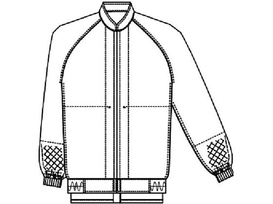 【お取り寄せ】サンペックス 男女兼用長袖ジャンパー グリーン M VP526-M 作業着 雨具 塗装服 ウェア 保護衣 安全保護 jetprice-10447927 JET PRICE サンプル画像3