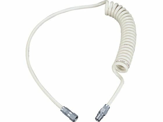 【お取り寄せ】TRUSCO ウレタンコイルホース 4.0m ネオグレー UCH-5NG コイルホー...