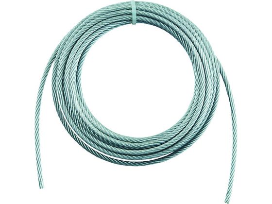 【お取り寄せ】TRUSCO 手動ウインチ用ワイヤーΦ9×20M用(切りっ放し) WW9-20 ウイン ...