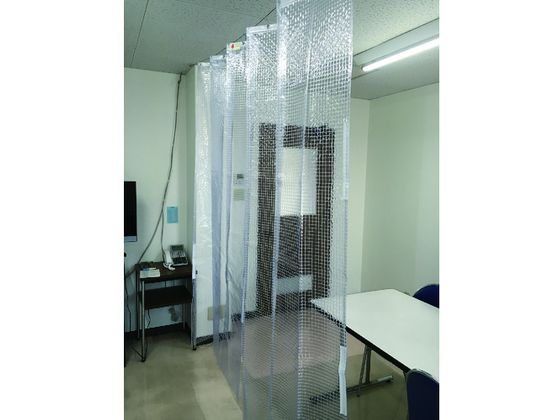 【お取り寄せ】ユタカメイク シート 簡易間仕切りシート(フリー) 2m×3m クリア B-319 間仕切りシート ビニールカーテン 現場 安全 作業