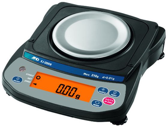 【仕様】●型番：EJ200B●最小表示（g）：0．01　●載皿寸法（mm）：丸110　●秤量（kg）：0．21　●計数個数（個）：21000　●電源：ACアダプター（付属）、または単三乾電池4本（別売）　●検定：対象外　●センサー方式：ロードセル方式●計量皿材質：SUS304●プラスチック風防カバー（EJ−123B／303Bのみ）【備考】※メーカーの都合により、パッケージ・仕様等は予告なく変更になる場合がございます。【検索用キーワード】A＆Dパーソナル電子天びんEJ200B　エーアンドデイパーソナルデンシテンビンEJ200B　A＆D秤　EJ200B　測定用品　計測用品　工業用計測機器　はかり　電子天びんカウンティング機能付　4981046131216　8185293　A＆D　パーソナル電子天びん　EJ200B　EJ200B　X784EP