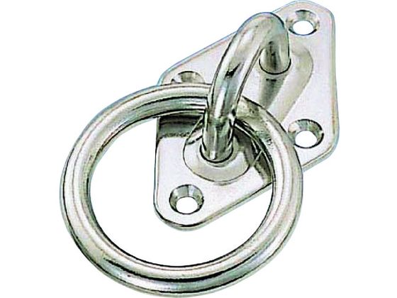 【お取り寄せ】水本 ステンレス ダイアモンドアイ丸カン 37mm×59mm 丸カン内径30mm ワイヤー スリング 吊具 バランサー 物流 作業