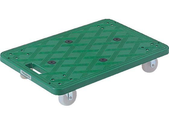 【お取り寄せ】TRUSCO ルートバン 400×600 グリーン MP-600 平台車 台車 カートラック 作業