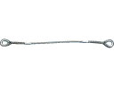 【お取り寄せ】TRUSCO Wスリング Eタイプ 両端シンブル入り 6mm×1.5m ワイヤー スリング 吊具 バランサー 物流 作業(4)