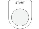 【お取り寄せ】IM 押ボタン/セレクトスイッチ(メガネ銘板) START 黒 φ30.5 P30-35