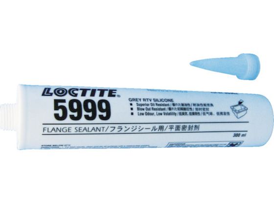 【商品説明】●脱オキシムタイプです。●低臭気、非腐食性で、耐オイル不凍液性に優れています。●高粘度のため、組付け直後の即シール性に優れています。【仕様】●型番：5999-300●色：灰 ●容量（ml）：300 ●粘度：ペースト（チキソ） ●使用温度（℃）：−55〜230●カートリッジタイプ●主成分：シリコーン【備考】※メーカーの都合により、パッケージ・仕様等は予告なく変更になる場合がございます。【検索用キーワード】ロックタイトシリコーンフランジシール剤5999300ml　ロックタイトシリコーンフランジシールザイ5999300ml　ロックタイト補修剤　5999300　化学製品　接着剤補修剤　工業用シーリング剤　液状ガスケット　6902545339628　3777634　ロックタイト　シリコーンフランジシール剤　5999　300ml　5999−300　X958EW剛性フランジにおいて長期耐久性を有します。