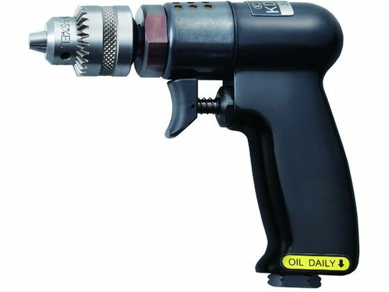 【お取り寄せ】空研 小型軽量ドリル(6mm能力) KDR-605 エアードリル 空圧工具 作業用品 工具