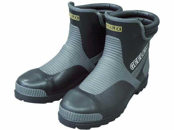 【お取り寄せ】福山ゴム Gレックス3 ブラック M GRK3-M 安全靴 作業靴 半長靴タイプ 安全保護具 作業