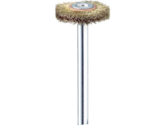 【お取り寄せ】ミニモ 金属ブラシ ホイール 真鍮 Φ65 FC4234 軸付ブラシ バフ 研削研磨用品 作業用品 工具