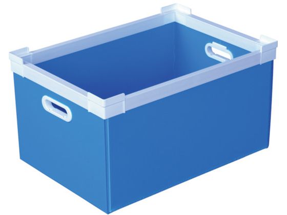 【お取り寄せ】KUNIMORI プラダン NSコンテナ 40L(SWコーナー)ライトブルー ボック...