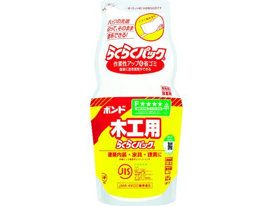 【お取り寄せ】コニシ ボンド木工用 らくらくパック 1kg(ポリ袋) ＃40168 接着剤 接着剤 補修材 潤滑 補修 溶接用品