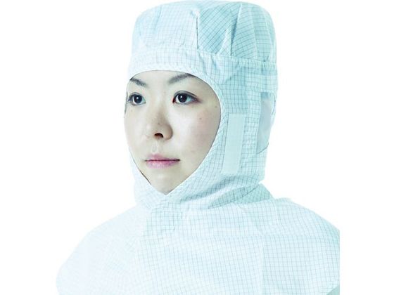 【お取り寄せ】TRUSCO 制電子グリッド仕様フード ホワイト フリーサイズ TCGF-W バッグ キャップ 安全..