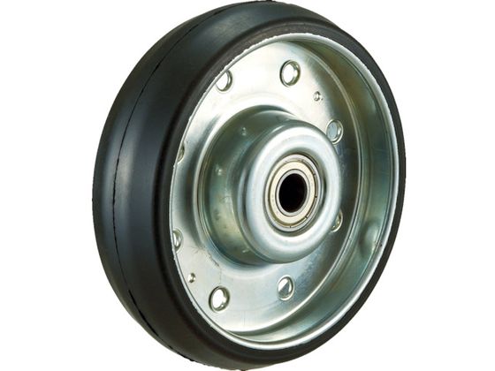 【お取り寄せ】TRUSCO ハイテンプレス製ゴム車輪のみ φ130 HTW-130 キャスター 筐体 機構部材 金物