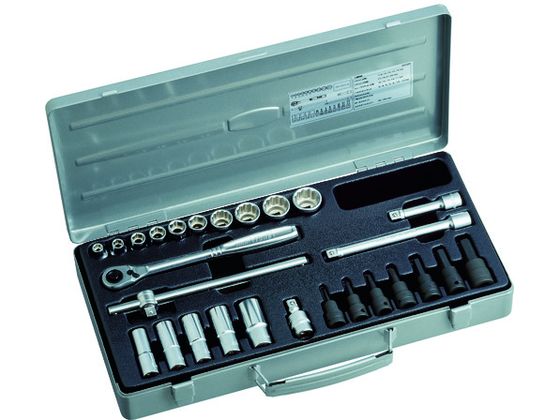 【お取り寄せ】TONE ミックスソケットレンチセット 27pcs MX300 ソケット ソケットレンチ 作業用品 工具