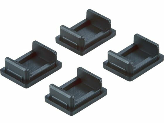 【お取り寄せ】TRUSCO M1.5型軽中量棚用樹脂ベース 4個入 M1.5-JB4S 中量ラック スチールラック キャビネット ロッカー オフィス家具(4)