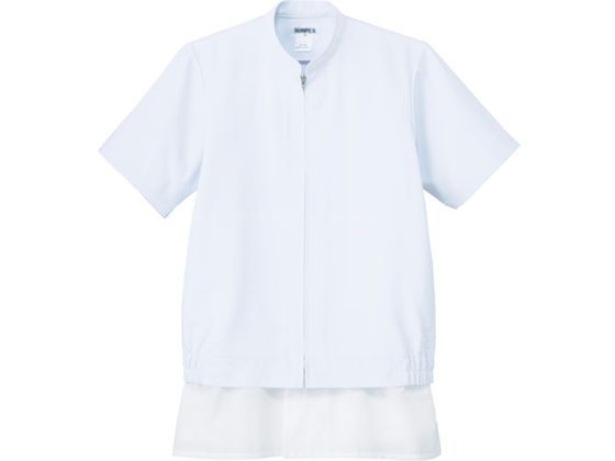 【お取り寄せ】サンペックス クールフリーデ男女兼用半袖ジャンパー ホワイト 4L 作業着 雨具 塗装服 ウェア 保護衣 安全保護