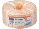 【お取り寄せ】TRUSCO PVロープ 3つ打 線径6mm×長さ30m R-630PV