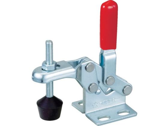 【お取り寄せ】スーパー 下方押え型トグルクランプ(垂直ハンドル式) 全長:61mm 締付力:0.3kN TD09F クランプ 作業工具 バイス ハンドプレス 作業用品 工具
