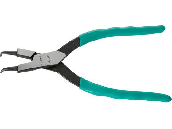 Snap Ring Pliers - 【お取り寄せ】TRUSCO スナップリングプライヤー 孔用 Φ3.0 曲爪50型 50-3B プライヤー ペンチ ニッパ 作業用品 工具