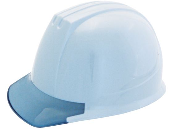 【お取り寄せ】タニザワ エアライト搭載ヘルメットPC製・透明ひさし型 帽体色 ホワイト ヘルメット 安全保護具 作業