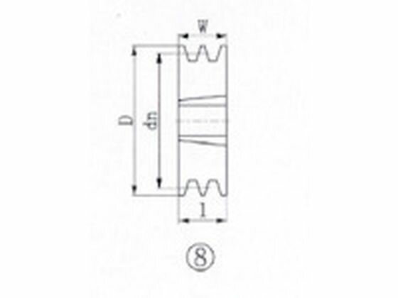 【お取り寄せ】EVN ブッシングプーリー SPZ 118mm 溝数2 SPZ118-2 プーリー メカニカル部品 伝導部品 ..