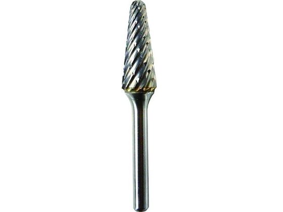 【お取り寄せ】NRS 超硬バー テーパーd-steelカット 刃径12×刃長30×軸径6×軸長45 ロー付 TCBSTL4700 超硬バー 研削研磨用品 作業用品 工具